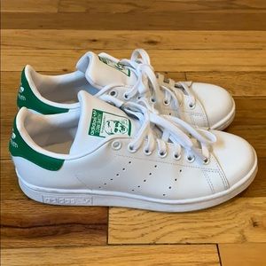 Adidas Stan smith white and green sneakers